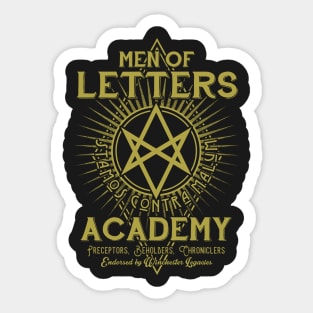 Men of Letters Academy Sticker